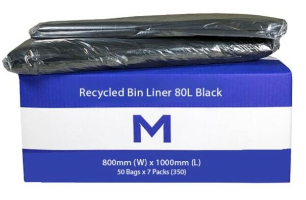 DB Recycled Bin Liner 80L - Black