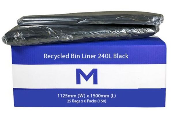 FP Recycled BinLiner 240L Black