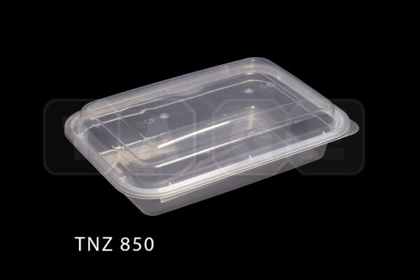 Microwavable Rectangular Container with Domed Lid (850ml)